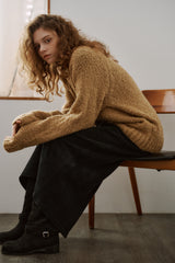 Corduroy skirt (Black)