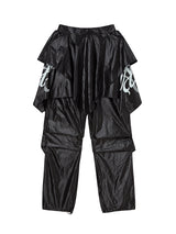 DRAPE LAYERED SKIRTPANTS (BLACK)