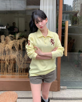 ホース ナンバリング ピーケー カラー ロングスリーブ Tシャツ