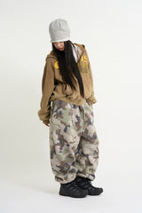 Camo boucle fleece pants