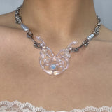 COSMIC GLOW : Necklace ( air blue )