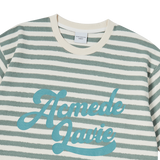 25SS STRIPE LOGO PRINT SHORT SLEEVE T-SHIRT GREEN