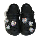 【MADE】dewy flower shoe charm (very silver, 3pcs)