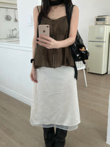 Pintuck Lace Bustier (3 colors)
