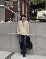 Roark Henley Neck Over Knit