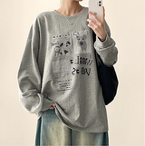 Toto Cute Dyed Print Sweatshirt
