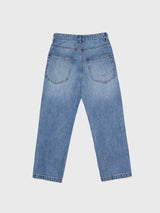 Tapered Round Denim Pants Indigo