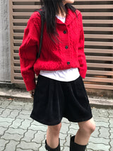 ウールフィッシャーハイネックカーディガン