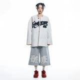 ENOE ワッペンスウェットバミューダパンツ - GREY