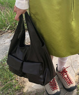 Rowan Two-Pocket Leather Big Shoulder Bag (3 Colors)