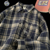 Pulse embroidered tartan checkered shirt (3 colors)