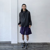 クリンクルドグリッドボリュームショーツ