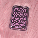 Leopard Silver Pink MagSafe Card Wallet