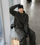 No.1520 fleece CR set-up hood ZIP-UP (3color)