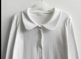 Ronnie Punching Collar Snap Punching Knit Cardigan