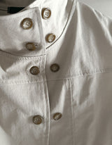 Mode Half-Neck Trench Blouse