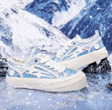 KILLWINNER Crushed Ice Blue Meteor Canvas Shoes