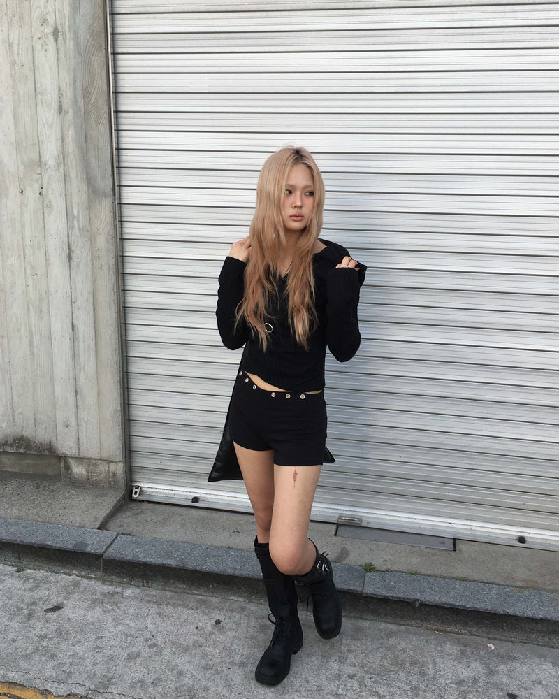 Eyelet shorts