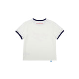 Good vibe only ringer tee_WHITE