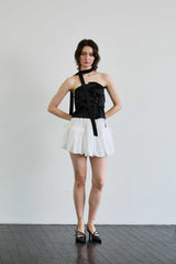 ELFIN SCARF TOP / BLACK
