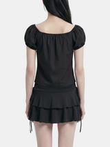 Greta Square Puff Blouse