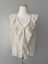 Ollie Frill Sleeveless Blouse
