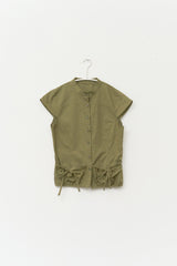 (W) Cake Pocket Slim Shirt