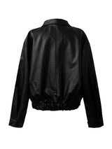 vintage old leather jacket (2color)