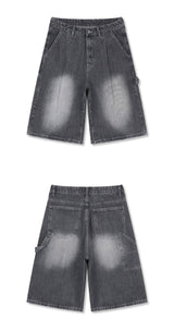 アーバンカーペンターバミューダデニムパンツ (gray)