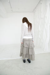 ruffle flare skirt(2colors)