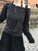 KobeドットホルターネックレイヤーTシャツ (3c)