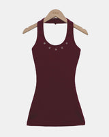 Lunef Halter Neck Sleeveless Top