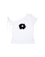 [MADE] One Shoulder Ribbon T-shirt 002