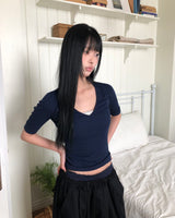ビニールロールアップ'スリーブTシャツ
