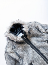 [F/W] High neck leather fur jumper(2color)