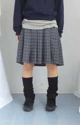 Rib Vintage Check Skirt