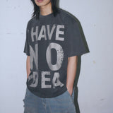 Untitled ノーアイディア ピグメントウォッシュ ショートスリーブ Washed Black
