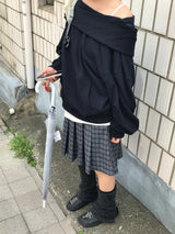 Rib Vintage Check Skirt