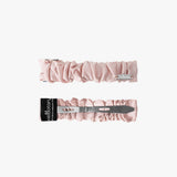 SQUARE SHIRRING HAIR PIN (LIGHT PINK)
