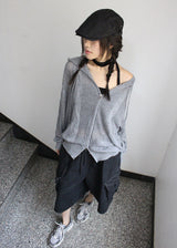 MESH KNIT HOOD ZIP-UP