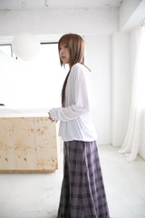 lace v-neck loose top(3colors)