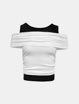 Twist Off Shoulder Top