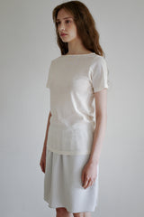 Satin skirt, Grey