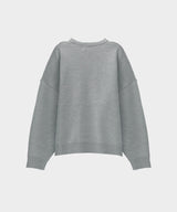 Lettering oversize heavy knit