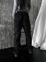 dying cutting zipper pants