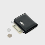 Sunlit Zipper Wallet (Black)