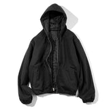 PITCH WORK HOODIED REVERSIBLE JUMPER MFFPD001-BK