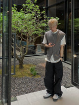 Round Knit Vest 3C