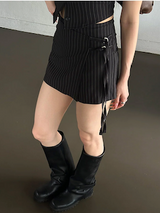 ストライプストラップパンツ