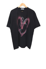 レビットハートスプレー半袖Tシャツ